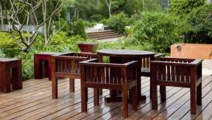 Permanent protection for garden furniture